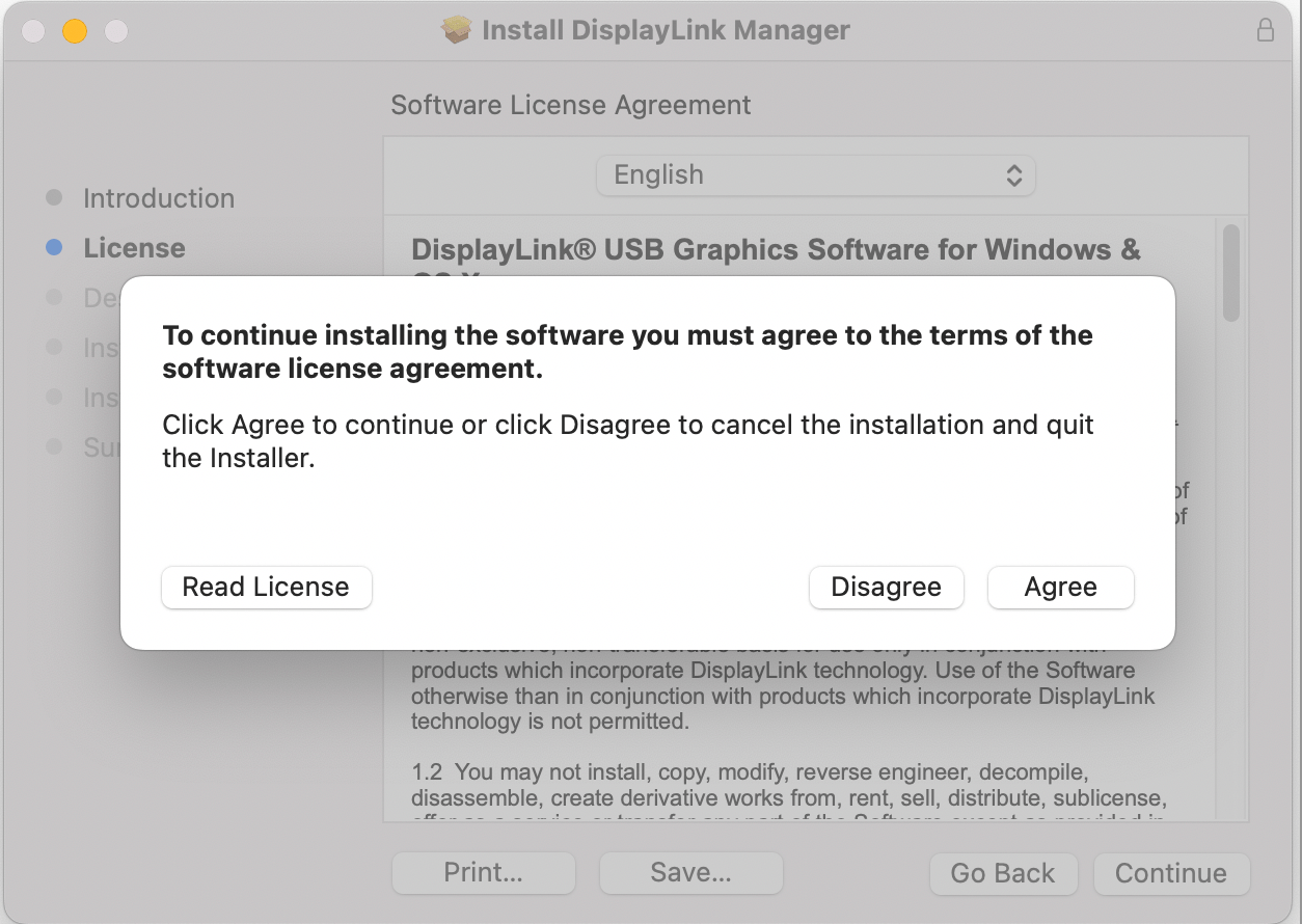 How to install Displaylink manager APP on macOS Monterey 12 or Big Sur